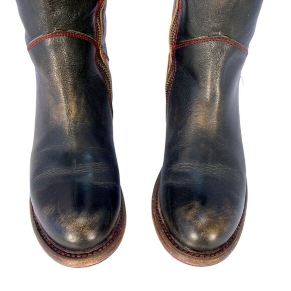 BED STU Manchester $395 Distressed Leather Riding Boots 7.5 - Made in MEXICO - Picture 7 of 10